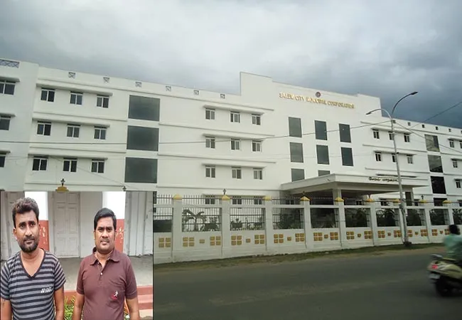 salem municipality corporation employees scam police take custody 